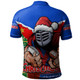 Newcastle Knights Polo Shirt Santa Scoring Touchdown On Christmas Game Day
