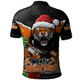 Wests Tigers Polo Shirt Santa Scoring Touchdown On Christmas Game Day