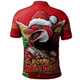 Redcliffe Dolphins Polo Shirt Santa Scoring Touchdown On Christmas Game Day