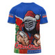 Newcastle Knights T-Shirt Santa Scoring Touchdown On Christmas Game Day