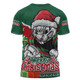South Sydney Rabbitohs T-Shirt Santa Scoring Touchdown On Christmas Game Day