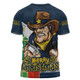 North Queensland Cowboys T-Shirt Santa Scoring Touchdown On Christmas Game Day