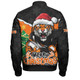 Wests Tigers Bomber Jacket Santa Scoring Touchdown On Christmas Game Day