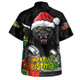 Penrith Panthers Hawaiian Shirt Santa Scoring Touchdown On Christmas Game Day
