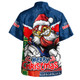 Sydney Roosters Hawaiian Shirt Santa Scoring Touchdown On Christmas Game Day