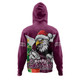 Manly Warringah Sea Eagles Hoodie Santa Scoring Touchdown On Christmas Game Day