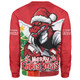 St. George Illawarra Dragons Sweatshirt Santa Scoring Touchdown On Christmas Game Day