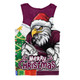 Manly Warringah Sea Eagles Men Singlet Santa Scoring Touchdown On Christmas Game Day