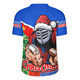 Newcastle Knights Rugby Jersey Santa Scoring Touchdown On Christmas Game Day