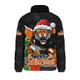 Wests Tigers Padded Jacket Santa Scoring Touchdown On Christmas Game Day