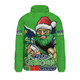 Canberra Raiders Padded Jacket Santa Scoring Touchdown On Christmas Game Day