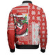 St. George Illawarra Dragons Bomber Jacket Christmas Magic Knit Style Winter Glow