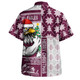Manly Warringah Sea Eagles Hawaiian Shirt Christmas Magic Knit Style Winter Glow