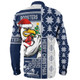 Sydney Roosters Long Sleeve Shirt Christmas Magic Knit Style Winter Glow