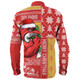 Redcliffe Dolphins Long Sleeve Shirt Christmas Magic Knit Style Winter Glow