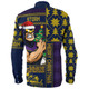 Melbourne Storm Long Sleeve Shirt Christmas Magic Knit Style Winter Glow