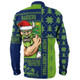 Canberra Raiders Long Sleeve Shirt Christmas Magic Knit Style Winter Glow