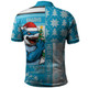 Cronulla-Sutherland Sharks Polo Shirt Christmas Magic Knit Style Winter Glow