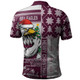 Manly Warringah Sea Eagles Polo Shirt Christmas Magic Knit Style Winter Glow