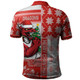 St. George Illawarra Dragons Polo Shirt Christmas Magic Knit Style Winter Glow