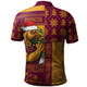 Brisbane Broncos Polo Shirt Christmas Magic Knit Style Winter Glow