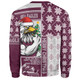 Manly Warringah Sea Eagles Sweatshirt Christmas Magic Knit Style Winter Glow