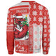 St. George Illawarra Dragons Sweatshirt Christmas Magic Knit Style Winter Glow