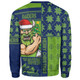 Canberra Raiders Sweatshirt Christmas Magic Knit Style Winter Glow