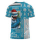 Cronulla-Sutherland Sharks T-Shirt Christmas Magic Knit Style Winter Glow