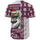 Manly Warringah Sea Eagles Baseball Shirt Christmas Magic Knit Style Winter Glow