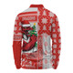 St. George Illawarra Dragons Long Sleeve Polo Shirt Christmas Magic Knit Style Winter Glow