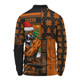 Wests Tigers Long Sleeve Polo Shirt Christmas Magic Knit Style Winter Glow