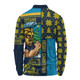 Gold Coast Titans Long Sleeve Polo Shirt Christmas Magic Knit Style Winter Glow