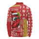 Redcliffe Dolphins Long Sleeve Polo Shirt Christmas Magic Knit Style Winter Glow