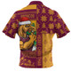 Brisbane Broncos Zip Polo Shirt Christmas Magic Knit Style Winter Glow