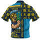 Gold Coast Titans Zip Polo Shirt Christmas Magic Knit Style Winter Glow