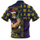 Melbourne Storm Zip Polo Shirt Christmas Magic Knit Style Winter Glow