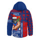 Newcastle Knights Hooded Padded Jacket Christmas Magic Knit Style Winter Glow