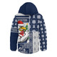 Sydney Roosters Hooded Padded Jacket Christmas Magic Knit Style Winter Glow