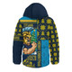 Gold Coast Titans Hooded Padded Jacket Christmas Magic Knit Style Winter Glow