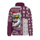 Manly Warringah Sea Eagles Padded Jacket Christmas Magic Knit Style Winter Glow