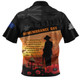 Australia Zip Polo Shirt Remembrance Day Australia Honour The Fallen