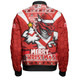 Redcliffe Dolphins Bomber Jacket Merry Christmas Festive Spirit Edition