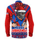 Newcastle Knights Long Sleeve Shirt Merry Christmas Festive Spirit Edition