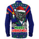 New Zealand Warriors Long Sleeve Shirt Merry Christmas Festive Spirit Edition