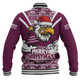 Manly Warringah Sea Eagles Baseball Jacket Merry Christmas Festive Spirit Edition
