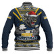 North Queensland Cowboys Baseball Jacket Merry Christmas Festive Spirit Edition