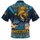 Gold Coast Titans Zip Polo Shirt Merry Christmas Festive Spirit Edition