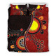 Australia Aboriginal Bedding Set - Australia Flag Dot Painting Art