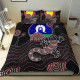 Australia Aboriginal Bedding Set - Gecko with Torres Strait Islanders Flag